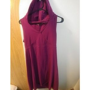 Prana hooded pink dress